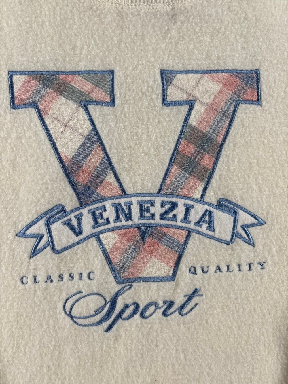 Vintage 90s Lane Bryant Venezia Womens Sport Crewneck Sweatshirt - Cream - 14/16